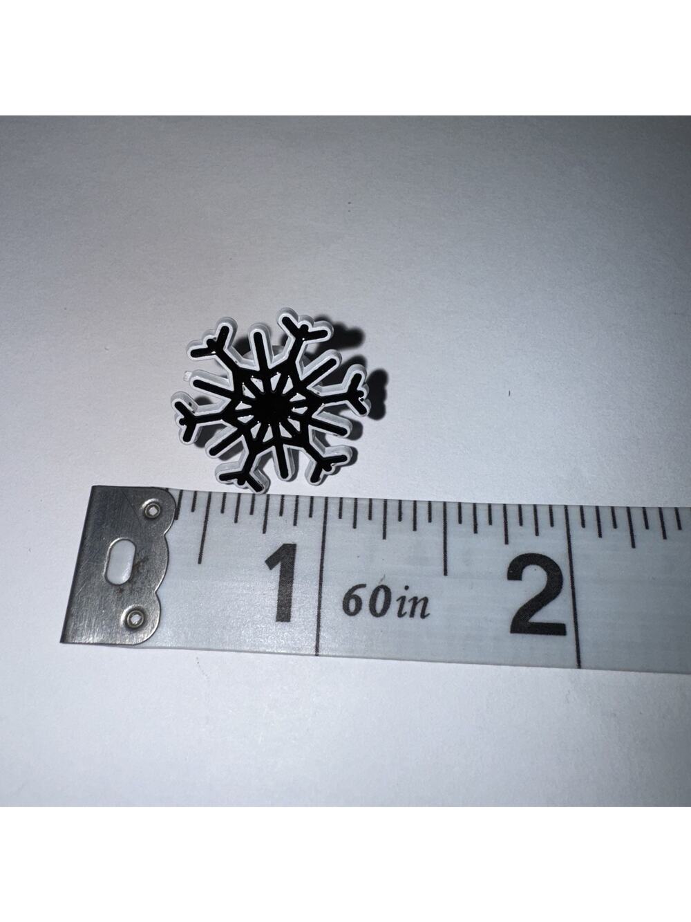 Black Snowflake Pin Brooch
